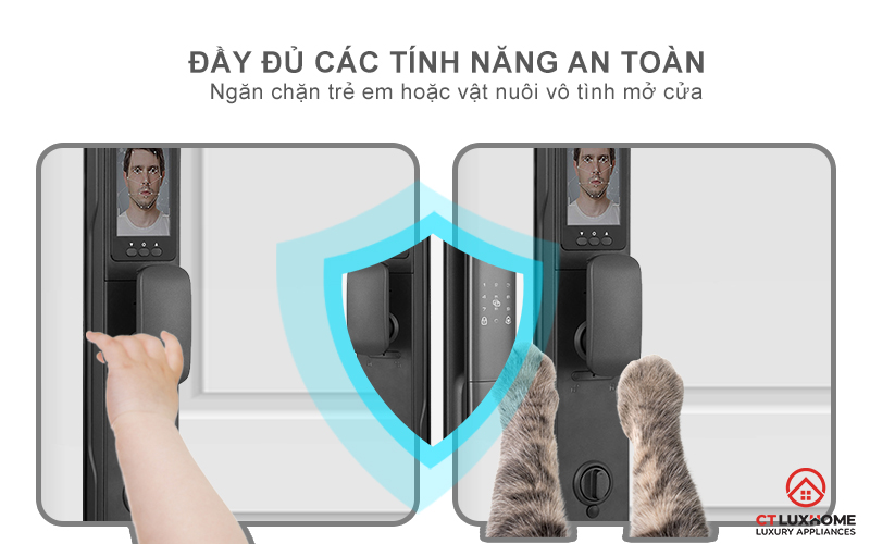 KHOÁ CỬA THÔNG MINH AVOLOCK AL 80FRVT CẢM BIẾN VÂN TAY, KHUÔN MẶT AL80FRVT 10