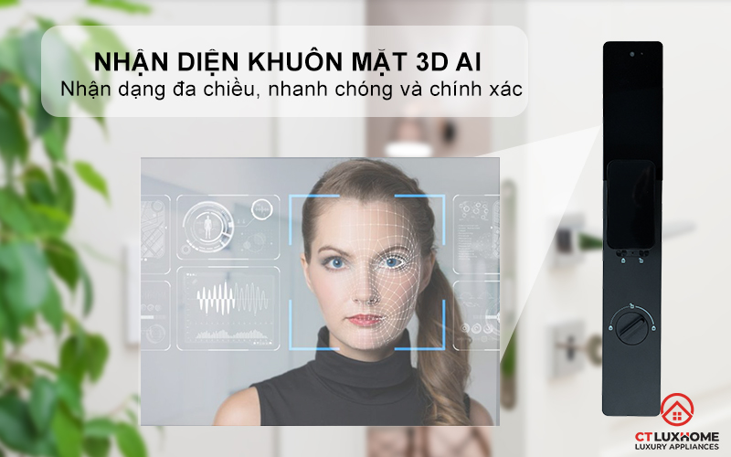 KHOÁ CỬA THÔNG MINH AVOLOCK AL 83FRVT CẢM BIẾN VÂN TAY, KHUÔN MẶT MÀU ĐEN AL83FRVT 2