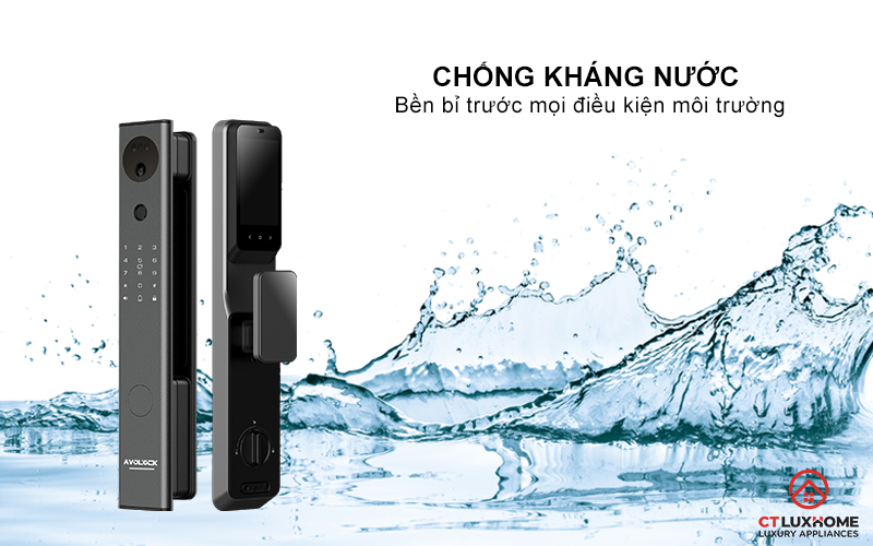 KHOÁ CỬA THÔNG MINH AVOLOCK AL 84FRVT CẢM BIẾN VÂN TAY, KHUÔN MẶT MÀU ĐEN AL84FRVT 5