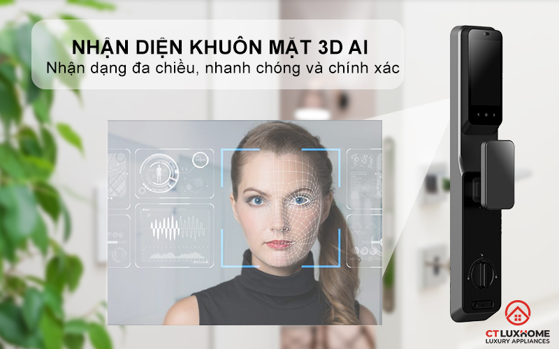 KHOÁ CỬA THÔNG MINH AVOLOCK AL 84FRVT CẢM BIẾN VÂN TAY, KHUÔN MẶT MÀU ĐEN AL84FRVT 2