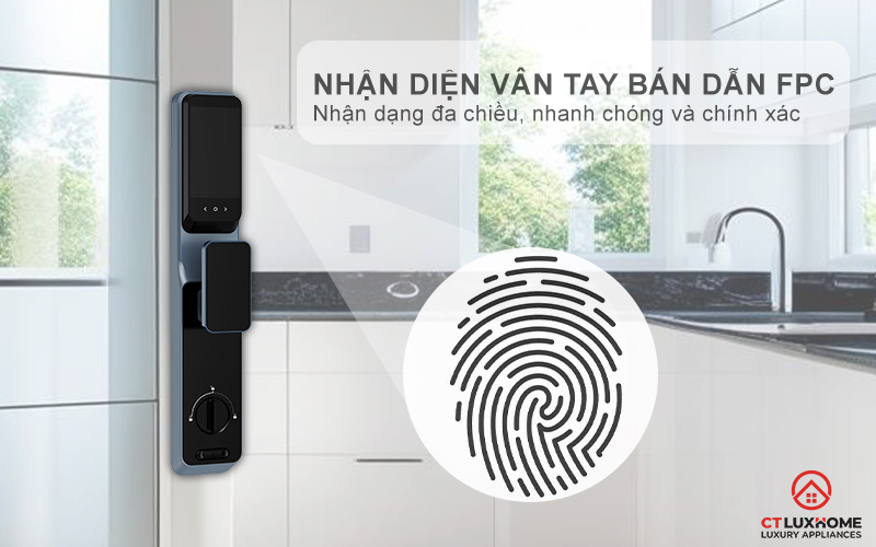 KHOÁ CỬA THÔNG MINH AVOLOCK AL 85FRVT CẢM BIẾN VÂN TAY, KHUÔN MẶT MÀU ĐEN AL85FRVT 4