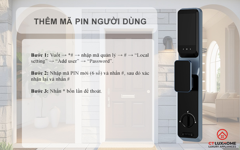 KHOÁ CỬA THÔNG MINH AVOLOCK AL 85FRVT CẢM BIẾN VÂN TAY, KHUÔN MẶT MÀU ĐEN AL85FRVT 8