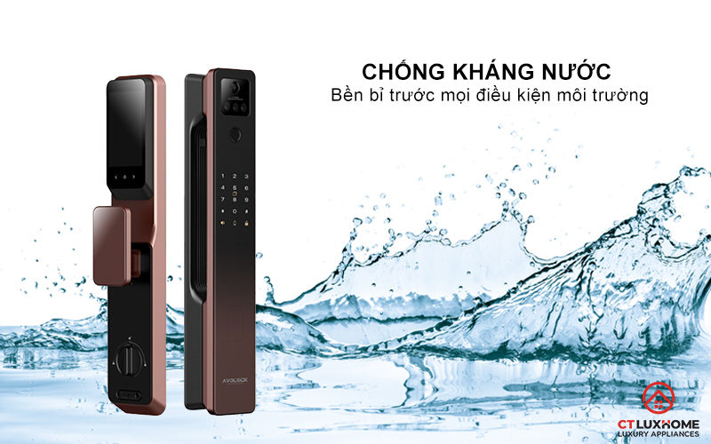 KHOÁ CỬA THÔNG MINH AVOLOCK AL 87FRV CẢM BIẾN VÂN TAY, KHUÔN MẶT AL87FRV 5