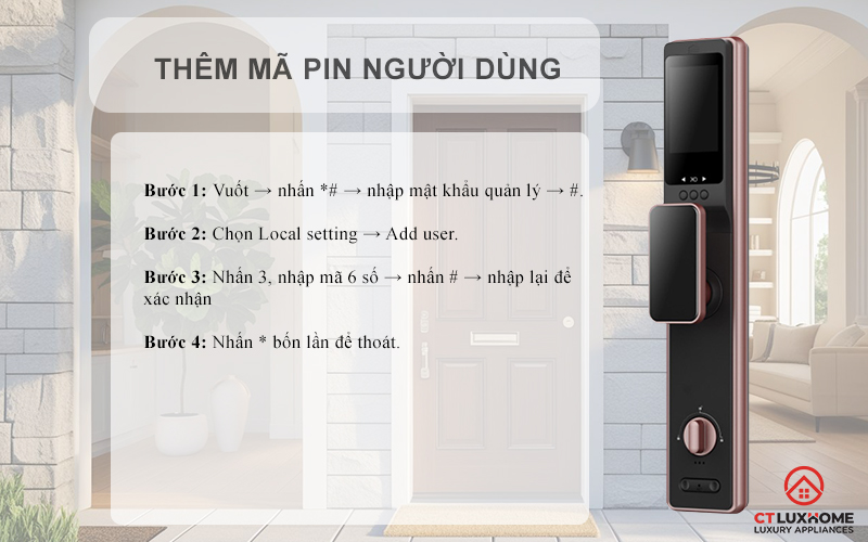 KHOÁ CỬA THÔNG MINH AVOLOCK AL 89FRV CẢM BIẾN VÂN TAY, KHUÔN MẶT AL89FRV 6