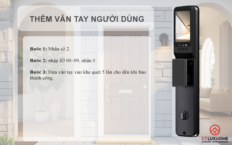 KHOÁ CỬA THÔNG MINH AVOLOCK AL 76TFV CẢM BIẾN VÂN TAY, KHUÔN MẶT AL76TFV 7