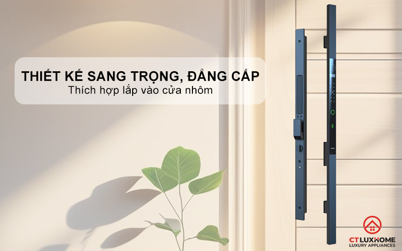 KHOÁ CỬA NHÔM AVOLOCK AN 390 NHẬN DIỆN VÂN TAY, KHUÔN MẶT 1