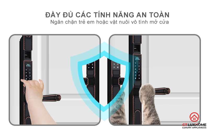 KHÓA CỬA NHÔM AVOLOCK AN 391 NHẬN DIỆN VÂN TAY CỔ ĐIỂN AN391 8