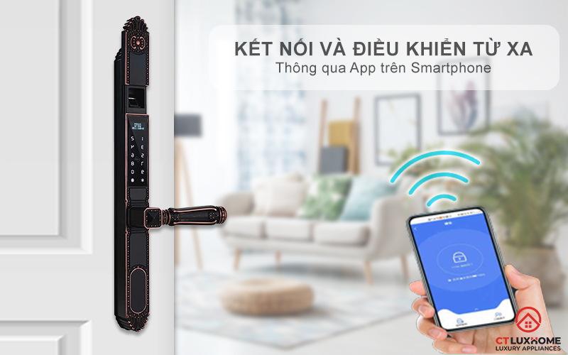 KHÓA CỬA NHÔM AVOLOCK AN 391 NHẬN DIỆN VÂN TAY CỔ ĐIỂN AN391 7