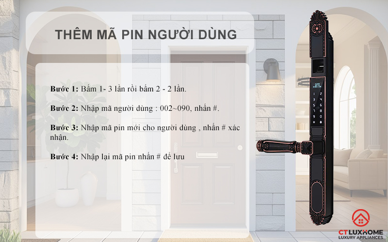 KHÓA CỬA NHÔM AVOLOCK AN 391 NHẬN DIỆN VÂN TAY CỔ ĐIỂN AN391 4