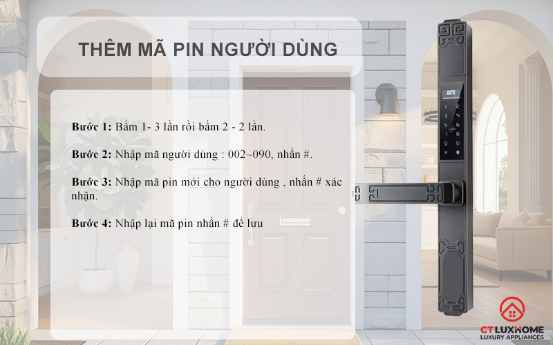 KHÓA CỬA NHÔM AVOLOCK AN 392 NHẬN DIỆN VÂN TAY CỔ ĐIỂN AN392 4