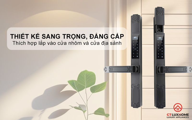 KHÓA CỬA NHÔM AVOLOCK AN 392 NHẬN DIỆN VÂN TAY CỔ ĐIỂN AN392 1