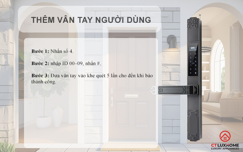 KHÓA CỬA NHÔM AVOLOCK AN 392 NHẬN DIỆN VÂN TAY CỔ ĐIỂN AN392 6
