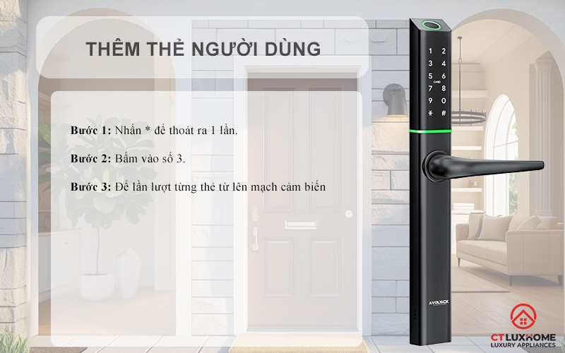 KHÓA CỬA NHÔM AVOLOCK AN 395 MÀU ĐEN NHẬN DIỆN VÂN TAY AN395 5