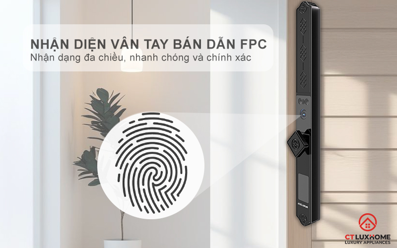 KHÓA CỬA NHÔM AVOLOCK AN 397 NHẬN DIỆN VÂN TAY AN397 2