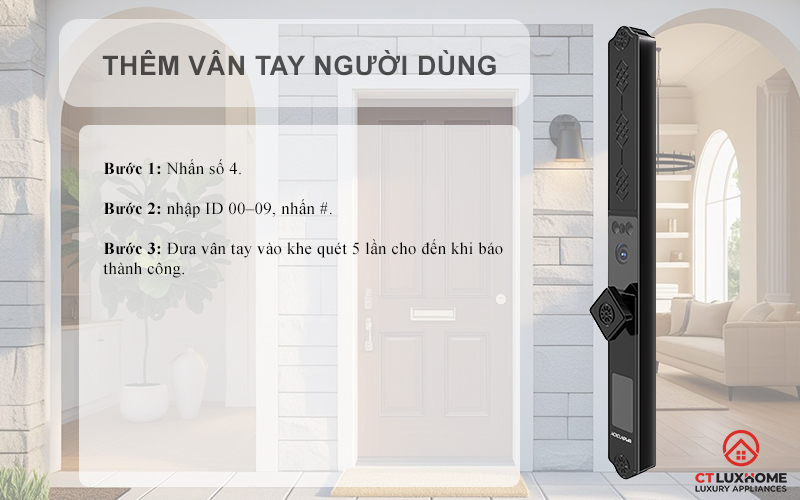 KHÓA CỬA NHÔM AVOLOCK AN 397 NHẬN DIỆN VÂN TAY AN397 6