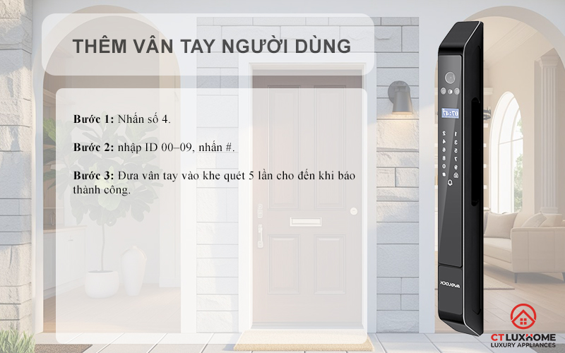 KHÓA CỬA NHÔM AVOLOCK AN 398 NHẬN DIỆN VÂN TAY, KHUÔN MẶT AN398 6