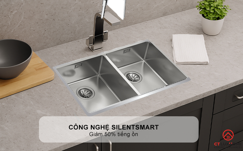 CHẬU RỬA BÁT INOX TEKA 2 HỐ RỬA BE LINEA RS15 2B 740 BELINEARS152B740 4