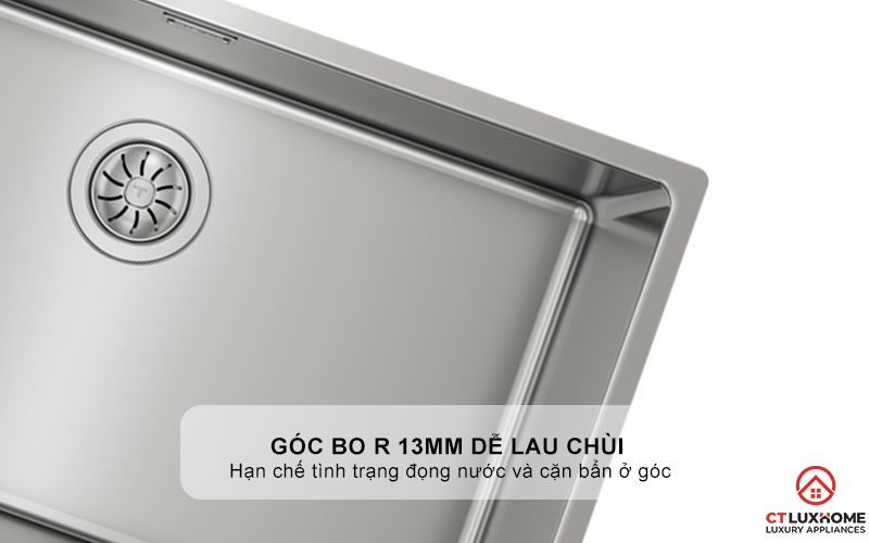 CHẬU RỬA BÁT INOX TEKA 1 HỐ RỬA BE LINEA RS15 71.40 BELINEARS157140 5