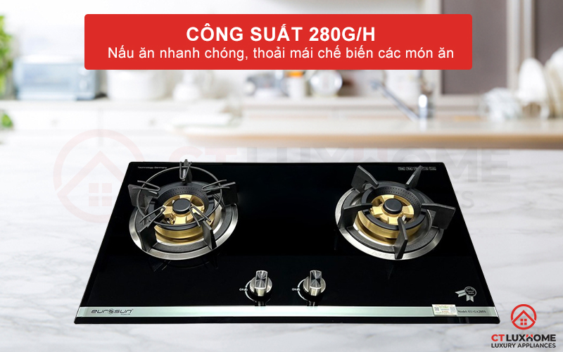 Nấu ăn nhanh chóng với 2 vùng nấu có công suất 280g/h