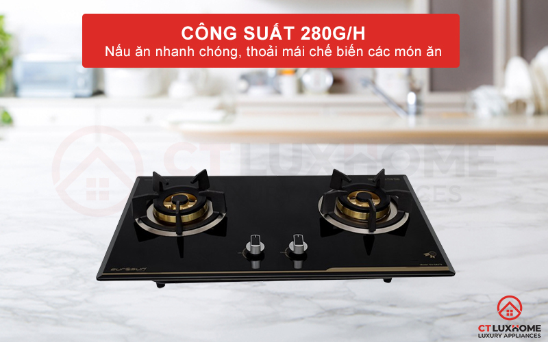 Nấu ăn nhanh chóng với 2 vùng nấu có công suất 280g/h