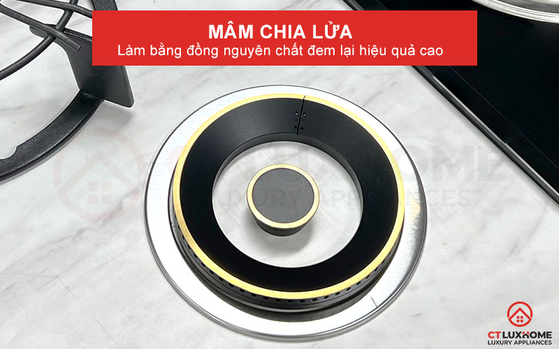 Mâm chia lửa bằng đồng nguyên chất đem lại hiệu quả cao