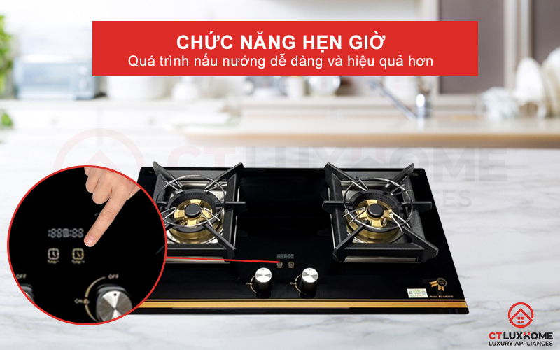 Tích hợp chức năng hẹn giờ cho bếp gas tăng hiệu quả sử dụng