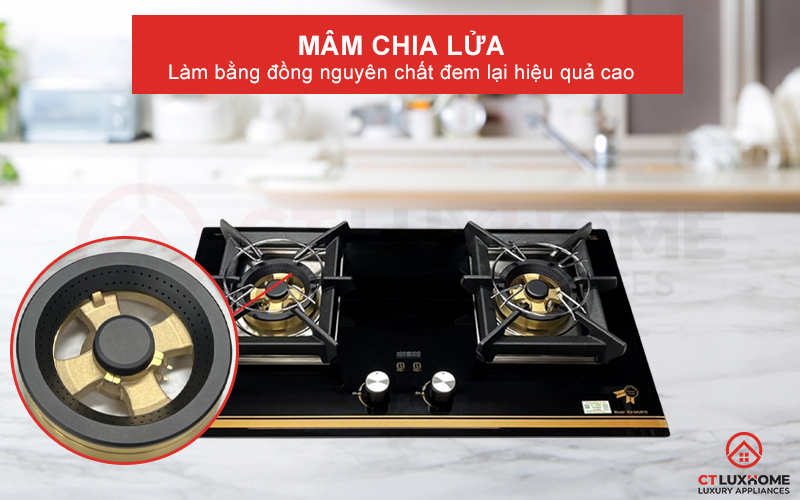 Mâm chia lửa bằng đồng nguyên chất đem lại hiệu quả cao