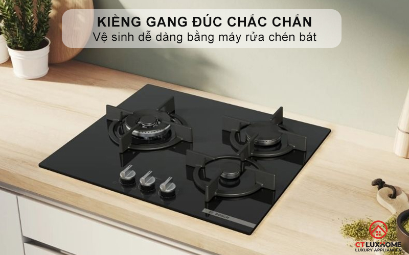 Kiềng gang đúc chắc chắn - Vệ sinh dễ dàng bằng máy rửa chén bát
