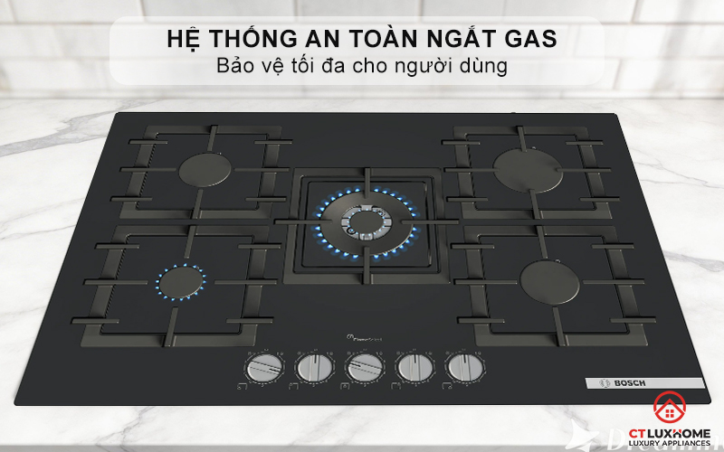Hệ thống an toàn ngắt gas – Bảo vệ tối đa cho người dùng
