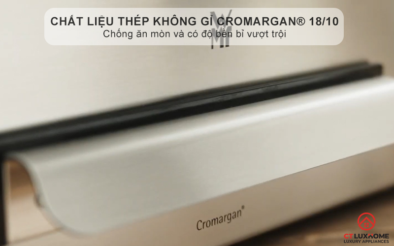 Chất liệu thép không gỉ Cromargan® 18/10