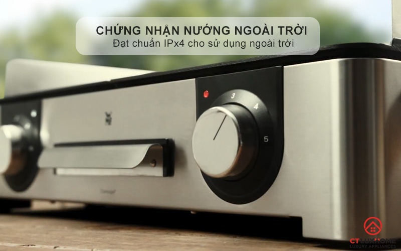 Chứng nhận nướng ngoài trời - Đạt chuẩn IPx4 cho sử dụng ngoài trời