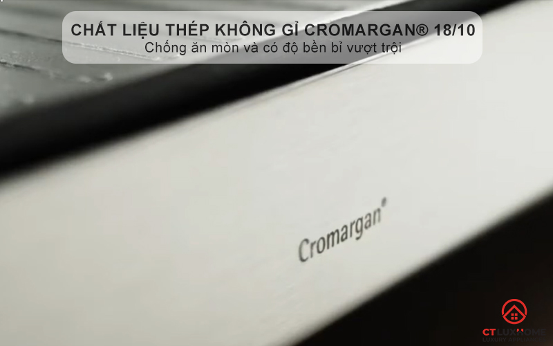 Chất liệu thép không gỉ Cromargan® 18/10