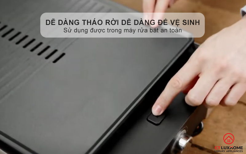 Dễ dàng tháo rời dễ dàng để vệ sinh, sử dụng được trong máy rửa bát an toàn