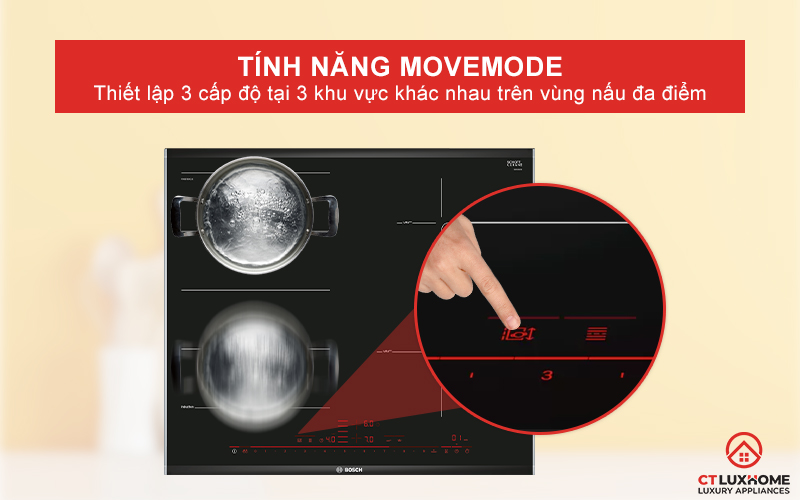 Cài đặt 3 cấp độ khác nhau trên vùng đa điểm với MoveMode.
