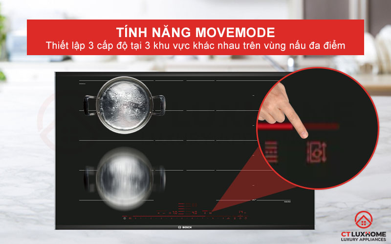 Cài đặt 3 mức công suất khác nhau trên vùng đa điểm với MoveMode.