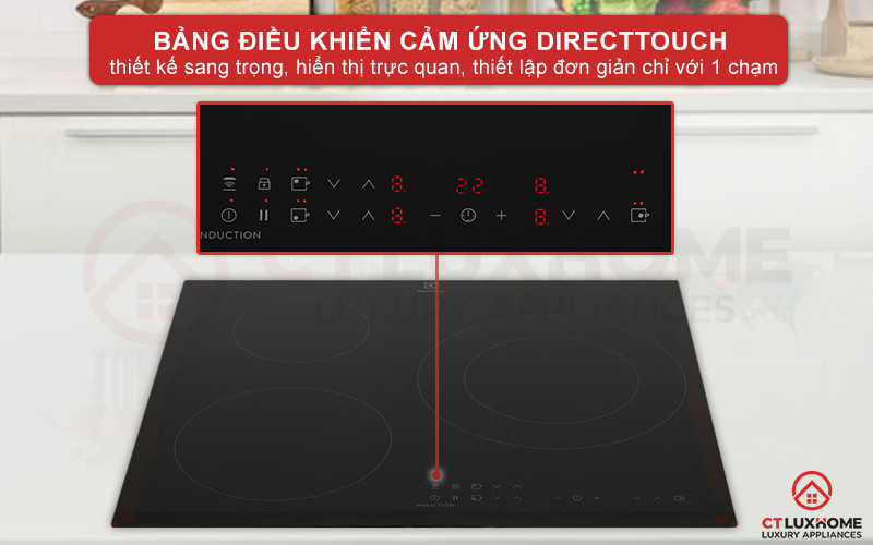 Thao tác dễ dàng với bảng điều khiển cảm ứng trượt DirectTouch