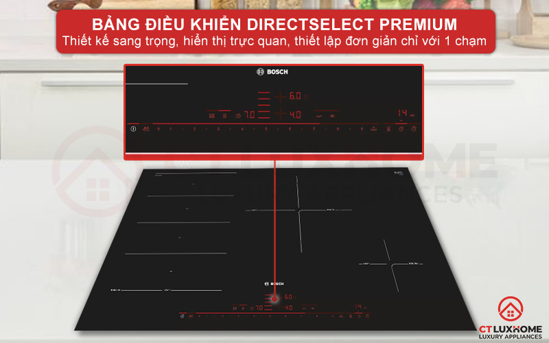 DirectSelect Premium là một bảng điều khiển cảm ứng rộng 30cm giúp người dùng dễ kiểm soát