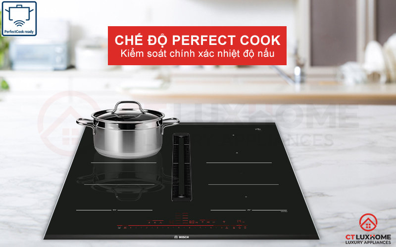 Cảm biến Perfect Cook kiểm soát nhiệt độ nấu chính xác