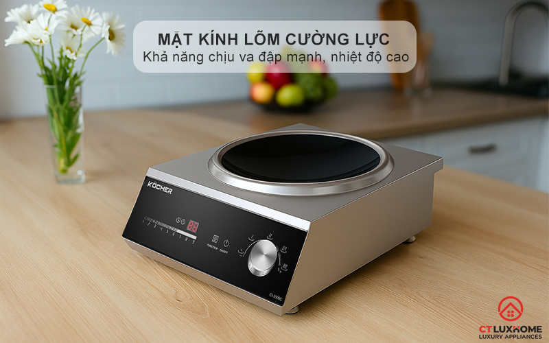 Mặt kính lõm cường lực chịu nhiệt cao cấp