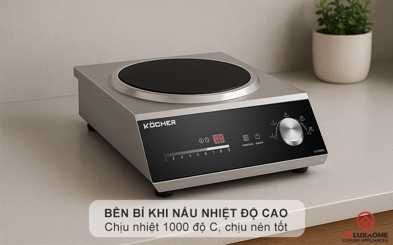 Chịu nhiệt 1000 độ C, chịu sốc nhiệt 800 độ C, chịu nén tốt