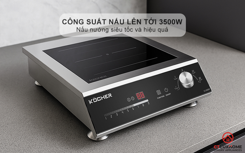 Công suất nấu lên tới 3500W