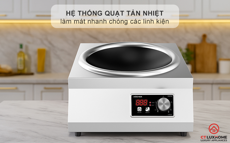 Hệ thống quạt tản nhiệt mạnh mẽ 