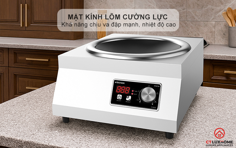 Mặt kính lõm cường lực chịu nhiệt cao cấp