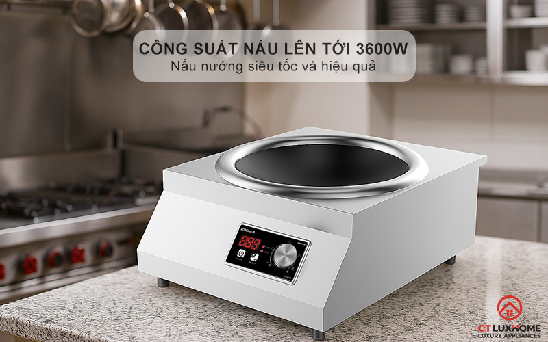 Công suất nấu lên tới 3600W
