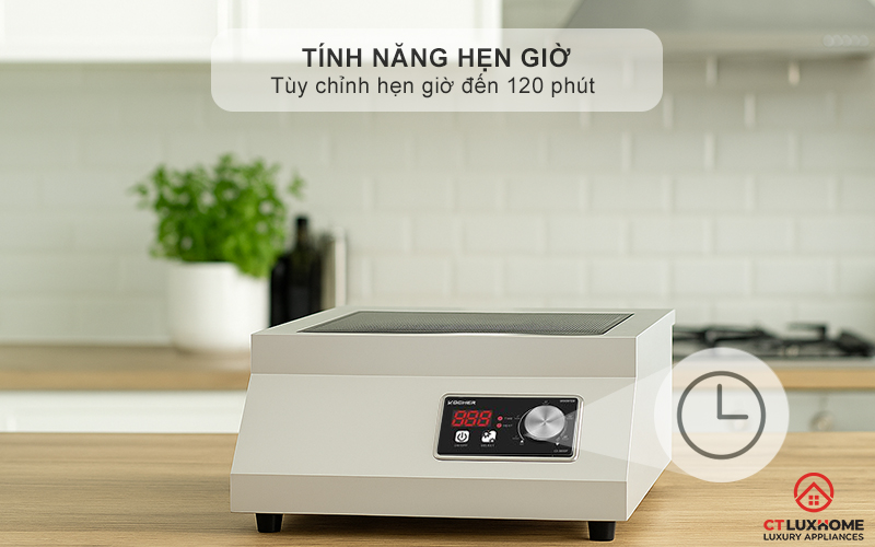 Hẹn giờ lên đến 120 phút