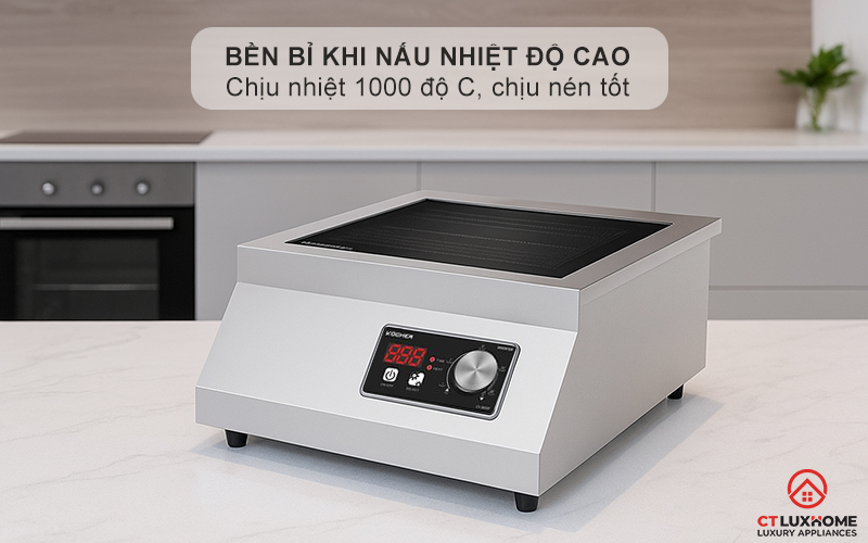 Chịu nhiệt 1000 độ C, chịu sốc nhiệt 800 độ C, chịu nén tốt
