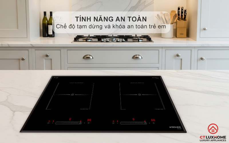 Chế độ tạm dừng Pause, khóa an toàn trẻ em Child Lock