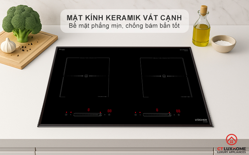 Mặt kính Keramik vát cạnh
