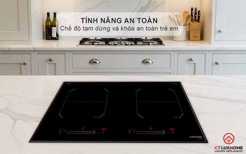 Chế độ tạm dừng Pause, khóa an toàn trẻ em Child Lock