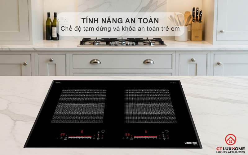 Chế độ tạm dừng Pause, khóa an toàn trẻ em Child Lock